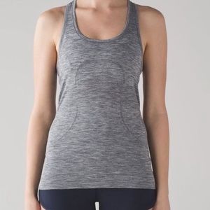 Lululemon Swiftly Tech Racerback Athletic Tank Top Slate White Women’s